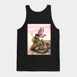 Dragons Orbs Fairy and Dragon Art by Molly Harrison Tank Top